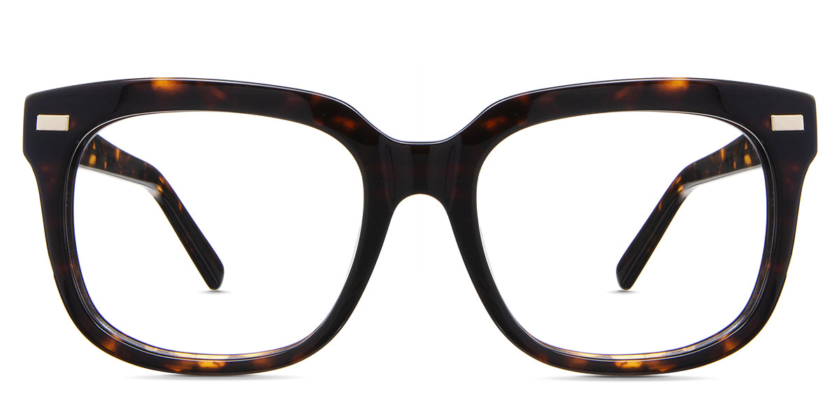 Mun Eyeglasses in sacalia variant - It's a full-rimmed frame with a high nose bridge.