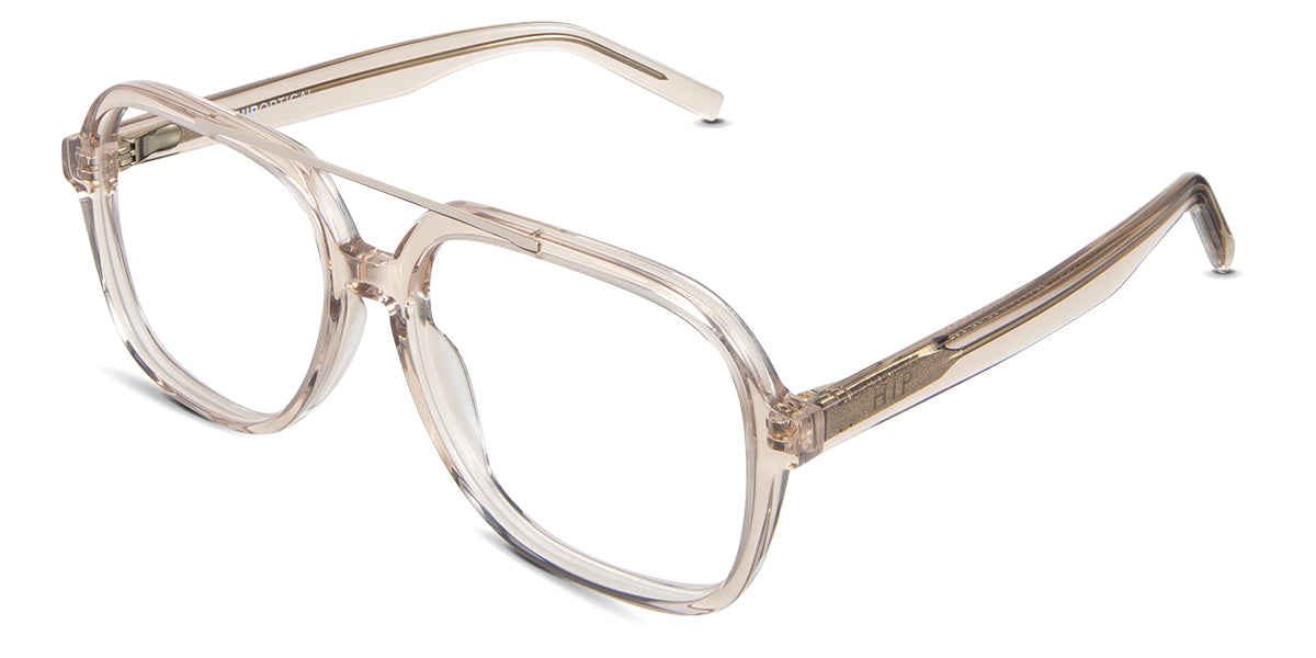 Myla Eyeglasses in the levi variant - is an acetate frame in tan color.