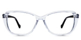 Nanu Eyeglasses in astilbe variant - it's a medium colorless frame with black temple arms. best seller New Releases Latest