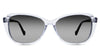Nanu Black Sunglasses Gradient in astilbe variant - is a medium frame with a U-shaped nose bridge and a medium thick temple arms