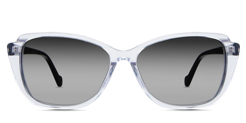 Nanu Black Sunglasses Gradient in astilbe variant - is a medium frame with a U-shaped nose bridge and a medium thick temple arms