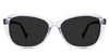 Nanu Black Sunglasses Standard Solid in astilbe variant - is a medium frame with a U-shaped nose bridge and a medium thick temple arms.