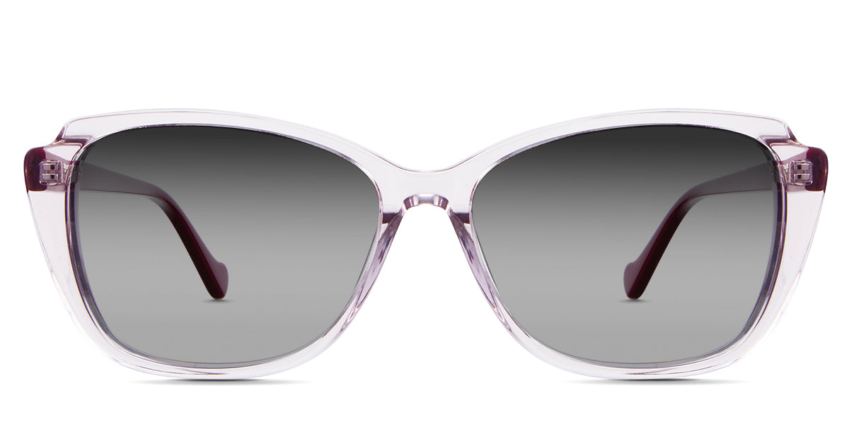 Nanu Black Sunglasses Gradient in baccara variant - is a transparent frame with a 15mm nose bridge and 140mm temple arms.
