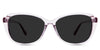 Nanu Black Sunglasses Standard Solid in baccara variant - is a transparent frame with a 15mm nose bridge and 140mm temple arms. 