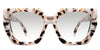 Naria black tinted Gradient sunny glasses frame in tabar variant - it's tortoiseshell style square frame