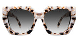 Naria black tinted Gradient sunny glasses frame in tabar variant - it's tortoiseshell style square frame