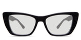 Nemi black tinted Standard Solid sunglasses in jet-setter variant - it's medium size rectangle frame