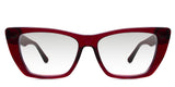 Nemi black tinted Gradient frame in scarlet variant - it's cat eye frame which has straight top bar