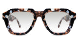 Neso black tinted Gradient glasses in sila variant in tortoiseshell pattern