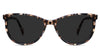 Adelson gray Polarized in flaxseed variant in oval shape frame