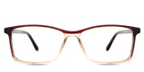 Nick eyeglasses in the mongoose variant - it's a rectangular shape frame in color purple fade.