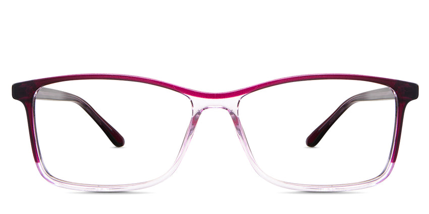 Nick eyeglasses in the sugilite variant - it's a full-rimmed frame in color brown fade.