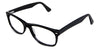 Niel Eyeglasses in the midnight variant - have an acetate built-in nosepad in clear color.