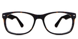 Niel Eyeglasses in the sacalia variant - it's a rectangular frame in color tortoise brown.