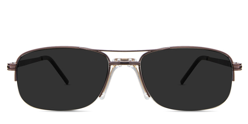 Niral gray Polarized in the Pekan variant - is an aviator-shaped frame with acetate built-in nose pads and a 145mm temple arm.