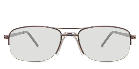 Niral black tinted Standard Solid in the Pekan variant - is an aviator-shaped frame with acetate built-in nose pads and a 145mm temple arm.