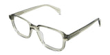 Niro eyeglasses in the citron variant - have an acetate with size imprints inside the temple arm. 