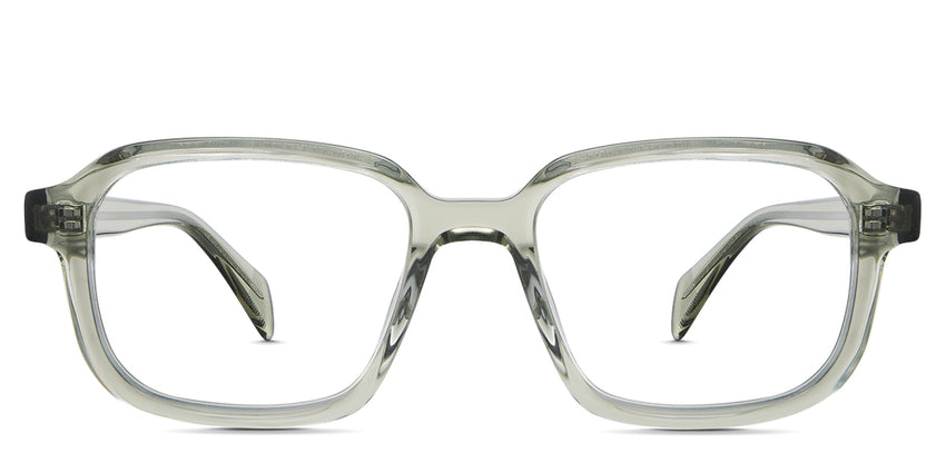 Niro eyeglasses in the citron variant - is a medium size frame with a U-shape nose bridge.