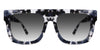 Nobri black tinted Gradient glasses in moonlight variant it's wide frame