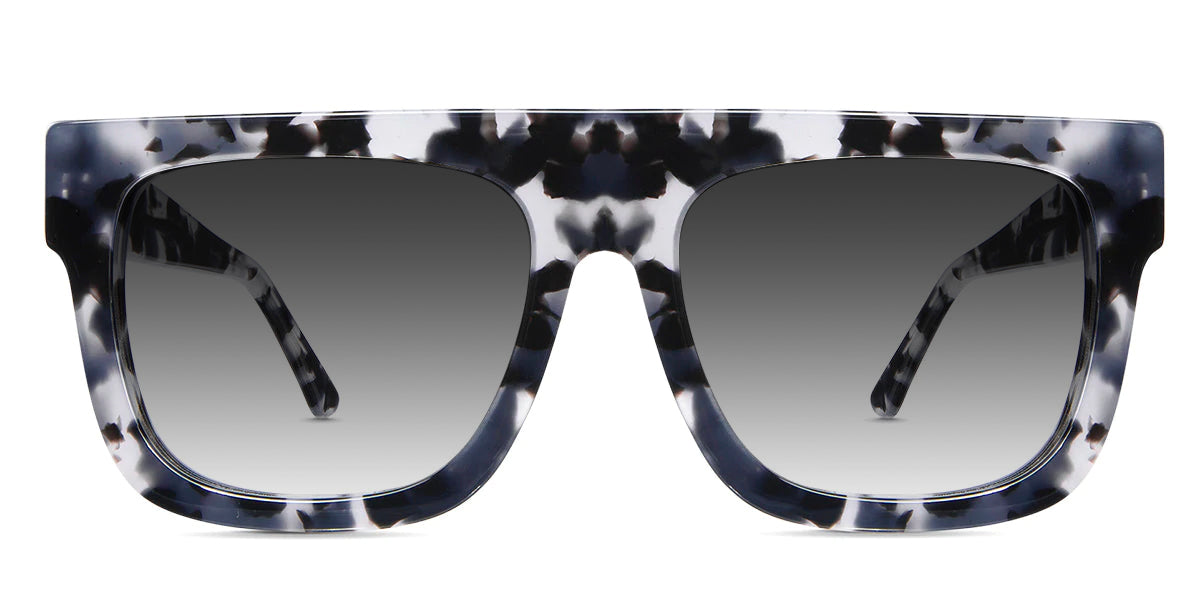 Nobri black tinted Gradient glasses in moonlight variant it's wide frame