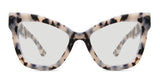 Nocu black tinted Standard Solid sunglasses in sultry variant - it's cat-eye tortoise style frame with broad viewing area