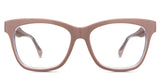 Nyla Eyeglasses in salmon variant - it has a built-in nose pads 