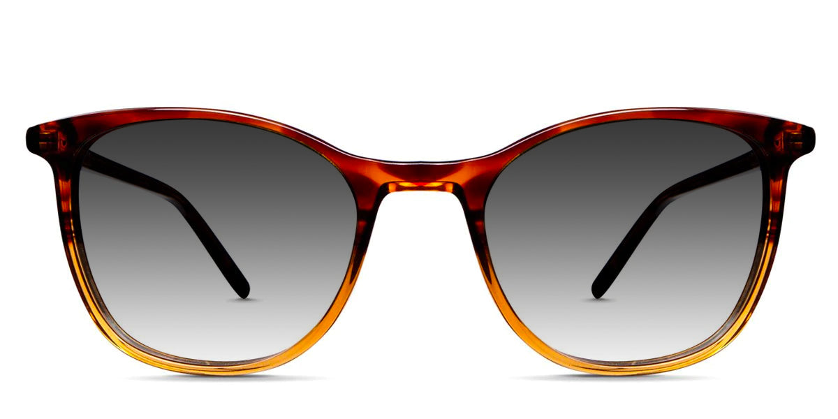 Oneill black tinted Gradient sunglasses in chestnut variant - it's two toned rectangle frame