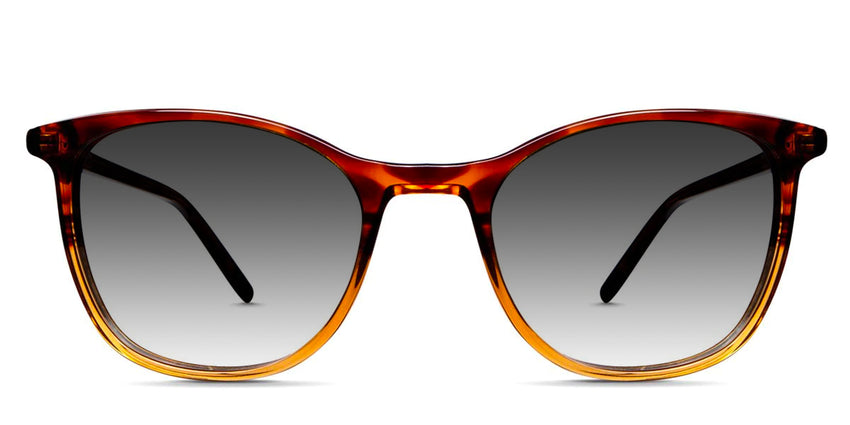 Oneill black tinted Gradient sunglasses in chestnut variant - it's two toned rectangle frame