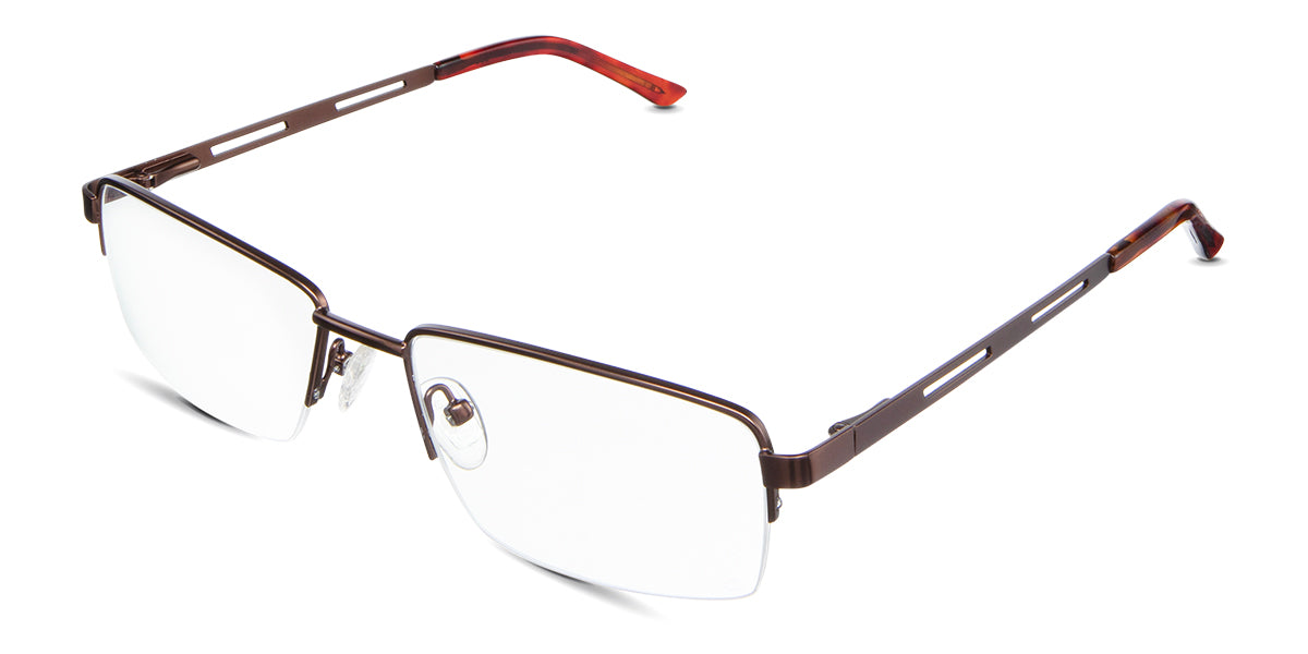 Osage Eyeglasses in munia variant - it's a combination of metal and acetate frame.