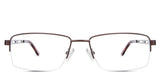 Osage Eyeglasses in the munia variant - is a metal frame in brown.