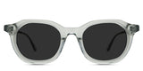 Osiri Gray Polarized in deluge variant - is a translucent oval frame with a built-in nose bridge and a visible silver color wire core.