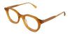 Osiri eyeglasses in the saffron variant - is a medium-sized frame with a high nose bridge.