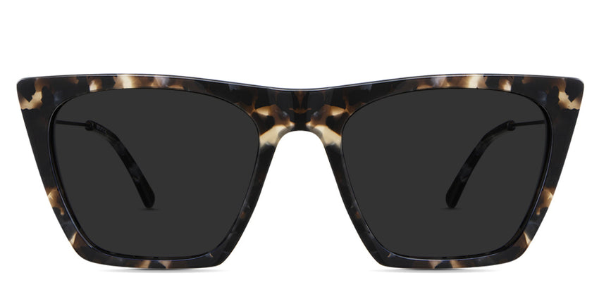 Osta Gray Polarized in panthera variant - is an acetate rectangular frame with a high nose bridge.