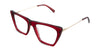 Osta eyeglasses in scarlet variant - have an acetate built-in nose pad.