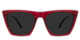 Osta Gray Polarized in scarlet variant - is a full-rim flat cut on top with an acetate built-in nose pad and a wide viewing lens.