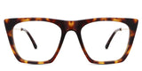 Osta eyeglasses in walnut variant - it is a medium thick full-rimmed frame.