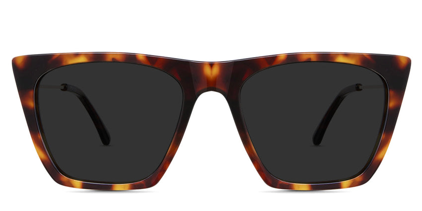 Osta Gray Polarized in walnut variant - is a medium thick full-rimmed frame with a metal and acetate arm combination.