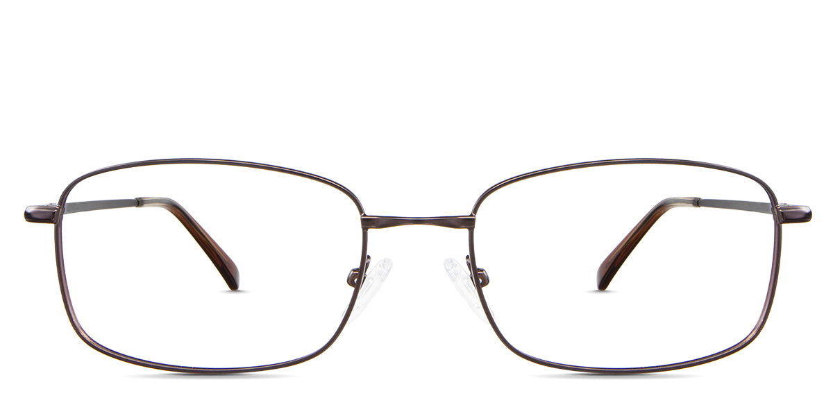 Ozzy eyeglasses in the taupe variant - it's a metal frame in color brown.