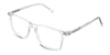 Patrick eyeglasses in the cloudsea variant - have a tall U-shaped nose bridge.