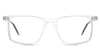 Patrick eyeglasses in the cloudsea variant - it's an acetate frame in crystal color.