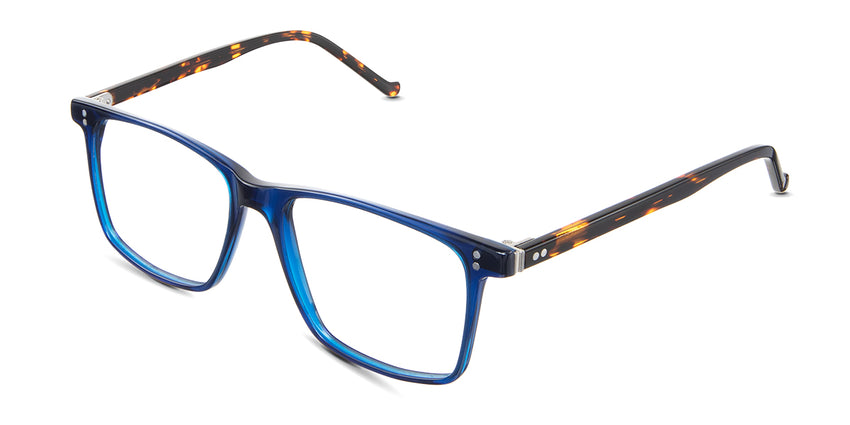 Patrick eyeglasses in the yale variant - has a built in nose pads.