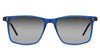 Patrick black tinted Gradient sunglasses in the Yale variant - it's a rectangular frame with built-in nose pads.