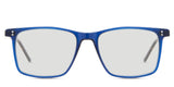 Patrick black tinted Standard Solid glasses in the Yale variant - it's a rectangular frame with built-in nose pads.