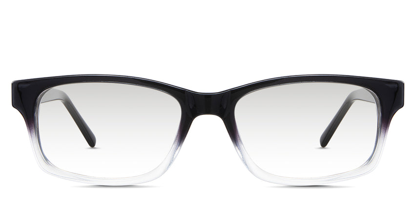 Paul black tinted Gradient glasses in the Pelecinid variant - it's an acetate frame with built-in nose pads and has a name and size information imprinted inside the arm.