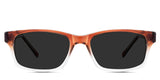 Paul black tinted Standard Solid sunglasses in the  Sparrow variant - it's a full-rimmed frame with a medium-width nose bridge and a visible wire inside the arm.