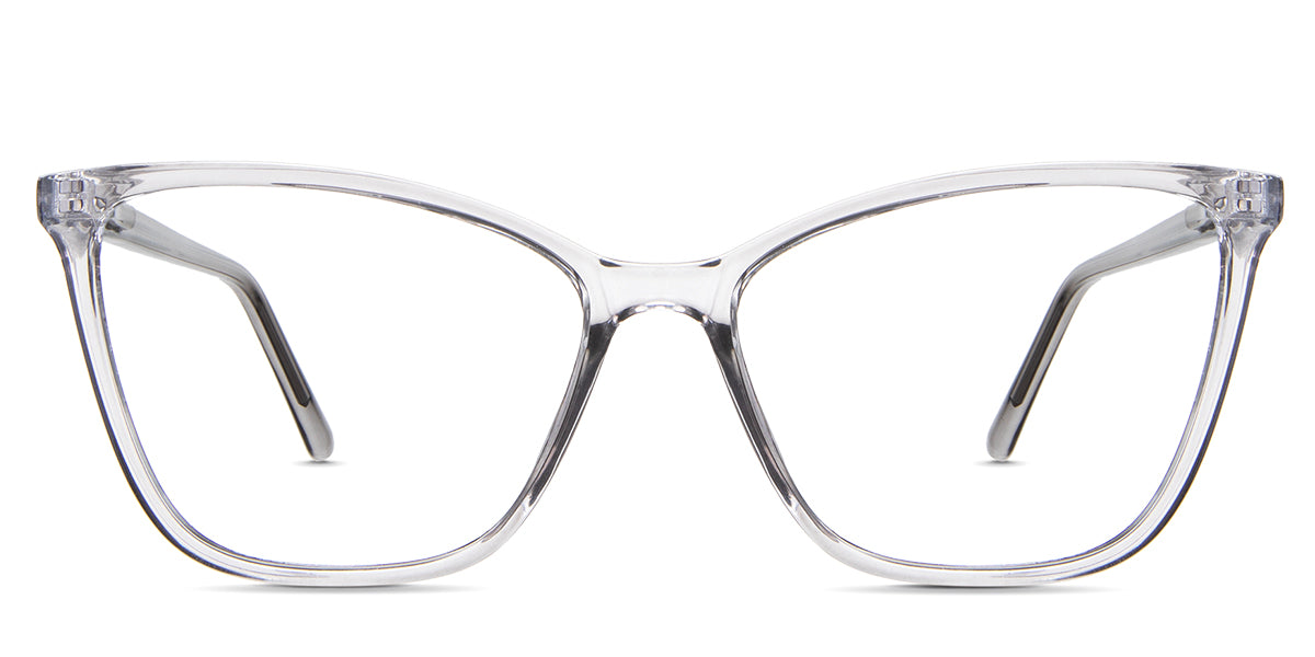 Petra eyeglasses in the chert variant - is a transparent frame in green.