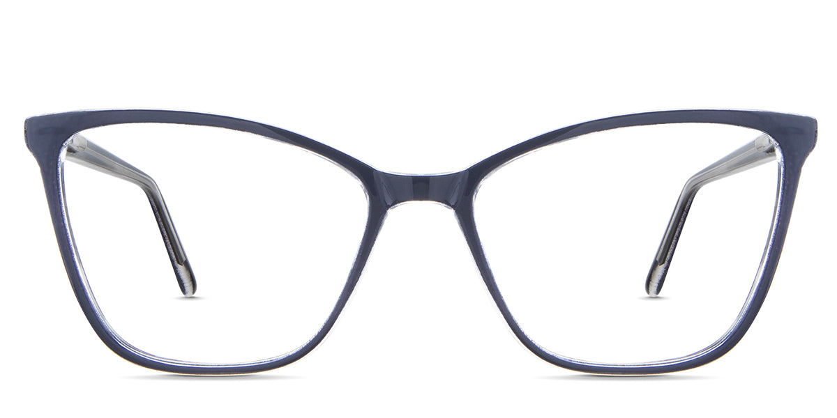 Petra eyeglasses in the chert variant - is a transparent frame in green.