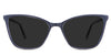 Petra black tinted Standard Solid sunglasses in the Yale variant - is an acetate frame with a narrow nose bridge and slim temple arms.