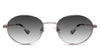 Pettersen black tinted Gradient sunglasses in acier variant - with clear nose pads