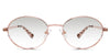 Pettersen black tinted Gradient glasses in petal variant - it's wired frame